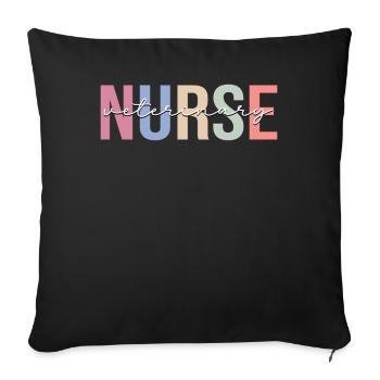 Veterinary Assistant Veterinary Assistant - Sofa pillowcase 17,3'' x 17,3'' (45 x 45 cm) - black - Front