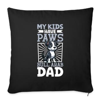 Bull Arab Papa - Sofakissenbezug 45 x 45 cm - Schwarz - Vorne