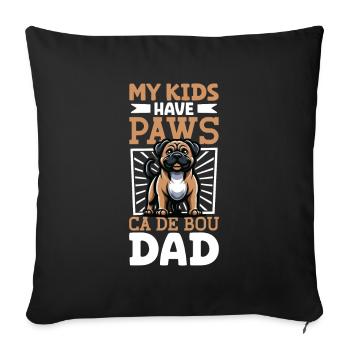Ca de Bou Papa - Sofakissenbezug 45 x 45 cm - Schwarz - Vorne