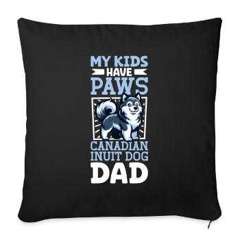 Canadian Eskimo Dog Dad - Sofa pillowcase 17,3'' x 17,3'' (45 x 45 cm) - black - Front