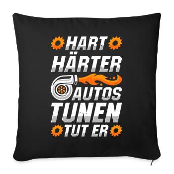 Screwdriver Tuning Tuner - Sofa pillowcase 17,3'' x 17,3'' (45 x 45 cm) - black - Front