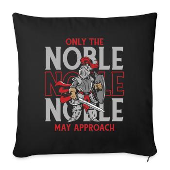 Knights' Festival - Sofa pillowcase 17,3'' x 17,3'' (45 x 45 cm) - black - Front