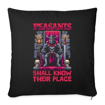 Festival des Chevaliers Bauer - Housse de coussin décorative 45 x 45 cm - noir - Devant