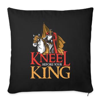 Knights' Festival - Sofa pillowcase 17,3'' x 17,3'' (45 x 45 cm) - black - Front