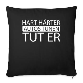 Screwdriver Tuning Tuner - Sofa pillowcase 17,3'' x 17,3'' (45 x 45 cm) - black - Front