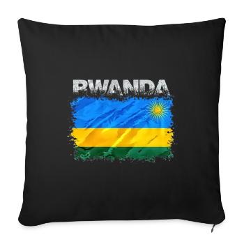 Rwanda - Housse de coussin décorative 45 x 45 cm - noir - Devant