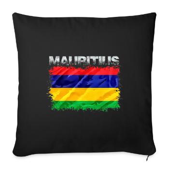 Mauritius - Sofa pillowcase 17,3'' x 17,3'' (45 x 45 cm) - black - Front