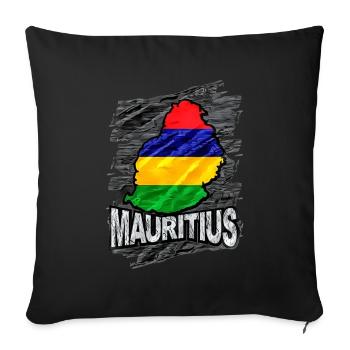 Mauritius - Sofa pillowcase 17,3'' x 17,3'' (45 x 45 cm) - black - Front