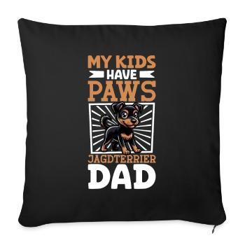 German Hunting Terrier Dad - Sofa pillowcase 17,3'' x 17,3'' (45 x 45 cm) - black - Front