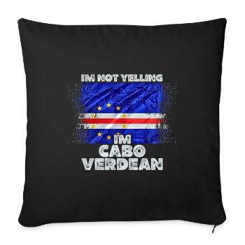 Cap-Vert - Housse de coussin décorative 45 x 45 cm - noir - Devant