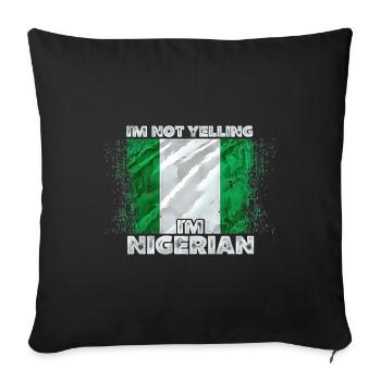 Sao Tome Principe - Sofa pillowcase 17,3'' x 17,3'' (45 x 45 cm) - black - Front