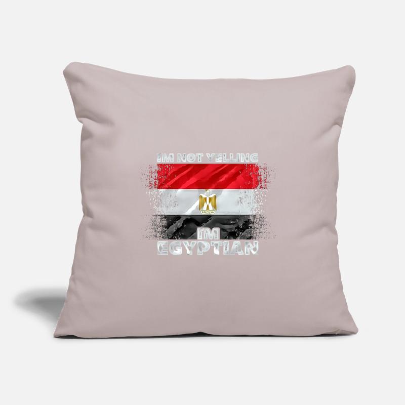 Égypte Housse de coussin décorative 45 x 45 cm