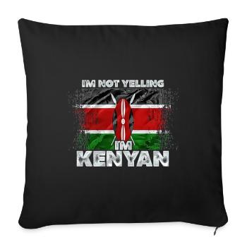Kenya - Housse de coussin décorative 45 x 45 cm - noir - Devant