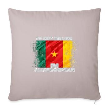 Cameroon - Sofa pillowcase 17,3'' x 17,3'' (45 x 45 cm) - light taupe - Front