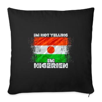 Niger - Sofa pillowcase 17,3'' x 17,3'' (45 x 45 cm) - black - Front