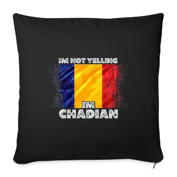 Chad - Sofa pillowcase 17,3'' x 17,3'' (45 x 45 cm) - black - Front