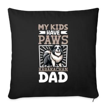 Karakakan Papa - Housse de coussin décorative 45 x 45 cm - noir - Devant