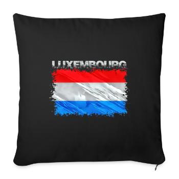 Luxembourg - Sofa pillowcase 17,3'' x 17,3'' (45 x 45 cm) - black - Front