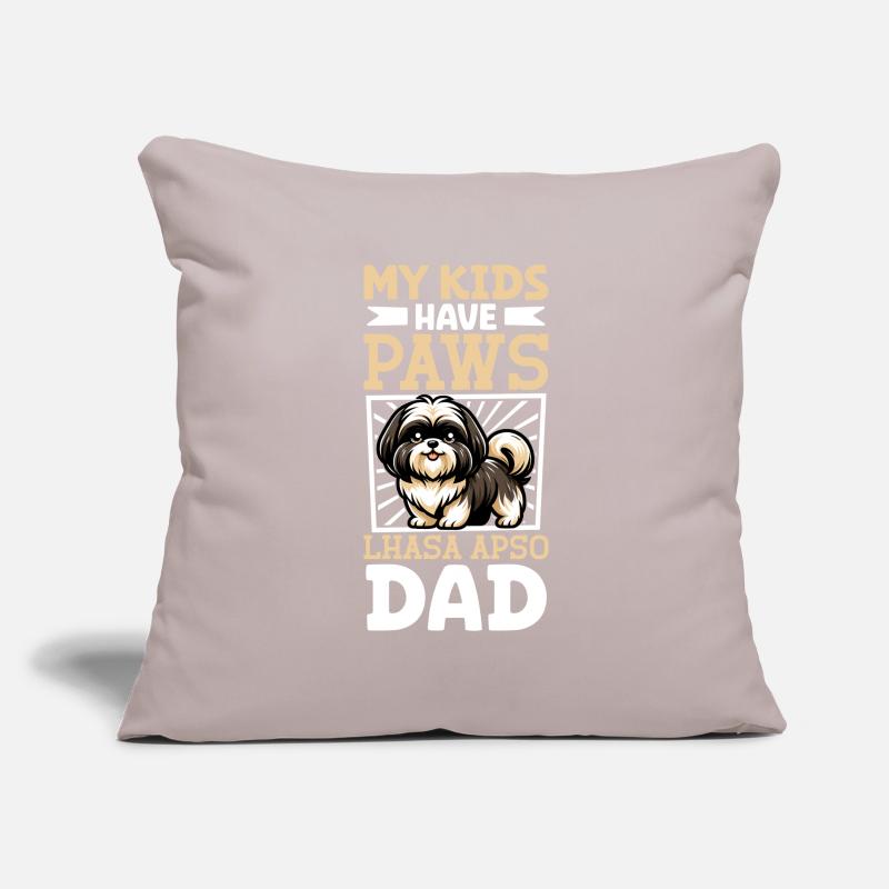Lhasa Apso Dad Sofa pillowcase 17,3'' x 17,3'' (45 x 45 cm)