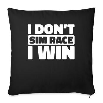 Sim Racing - Sofakissenbezug 45 x 45 cm - Schwarz - Vorne