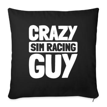 Sim Racing - Sofakissenbezug 45 x 45 cm - Schwarz - Vorne