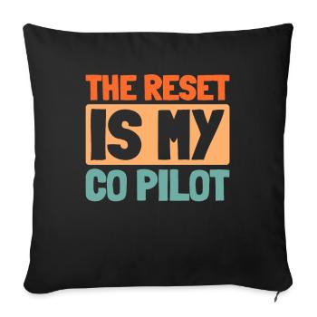 Sim Racing - Sofa pillowcase 17,3'' x 17,3'' (45 x 45 cm) - black - Front