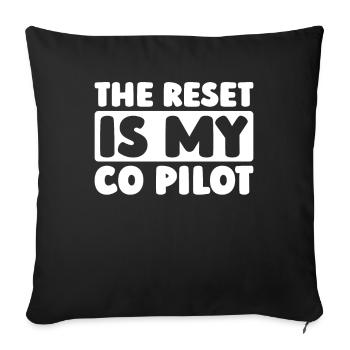 Sim Racing - Sofa pillowcase 17,3'' x 17,3'' (45 x 45 cm) - black - Front