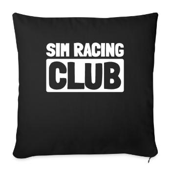 Sim Racing - Sofakissenbezug 45 x 45 cm - Schwarz - Vorne
