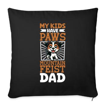 Mountain Feist Papa - Sofakissenbezug 45 x 45 cm - Schwarz - Vorne