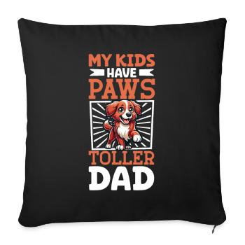Nova Scotia Duck Tolling Retriever Papa - Sofakissenbezug 45 x 45 cm - Schwarz - Vorne