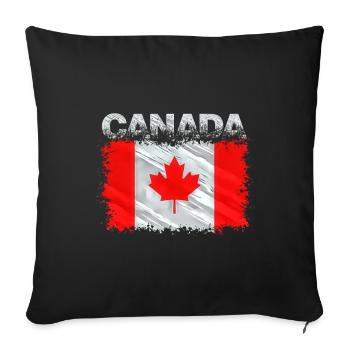 Canada - Housse de coussin décorative 45 x 45 cm - noir - Devant