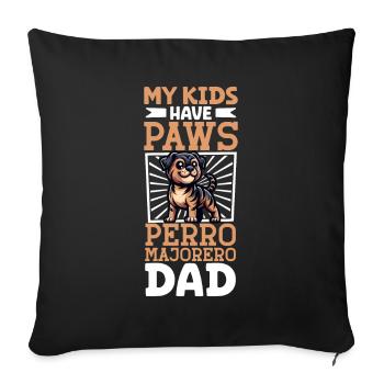 Majorero Canario Papa - Housse de coussin décorative 45 x 45 cm - noir - Devant