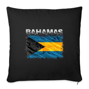 Bahamas - Housse de coussin décorative 45 x 45 cm - noir - Devant
