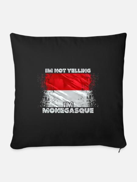 Monaco - Sofakissenbezug 45 x 45 cm - Schwarz