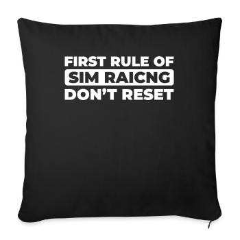 Sim Racing - Sofakissenbezug 45 x 45 cm - Schwarz - Vorne