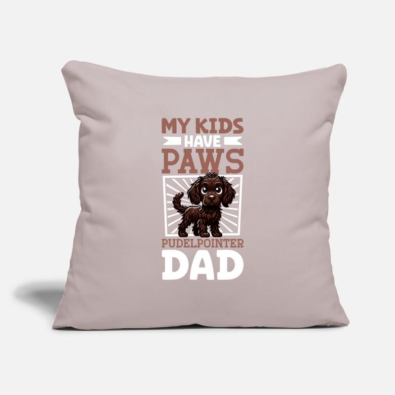 Poodle Pointer Dad Sofa pillowcase 17,3'' x 17,3'' (45 x 45 cm)