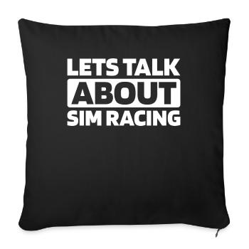 Sim Racing - Sofakissenbezug 45 x 45 cm - Schwarz - Vorne