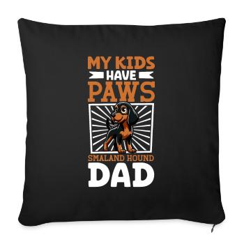 Smålandsstövare Papa - Housse de coussin décorative 45 x 45 cm - noir - Devant