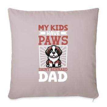 St. Bernard Dad - Sofa pillowcase 17,3'' x 17,3'' (45 x 45 cm) - light taupe - Front