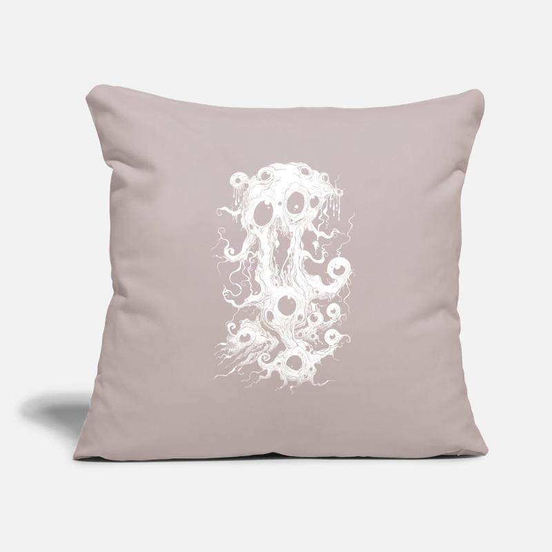 Weirdcore Aesthetics White Twigs Eyeballs Dreamcore Sofa pillowcase 17,3'' x 17,3'' (45 x 45 cm)