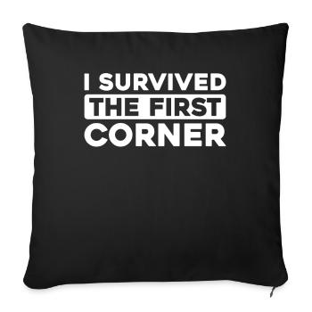 Sim Racing - Sofa pillowcase 17,3'' x 17,3'' (45 x 45 cm) - black - Front