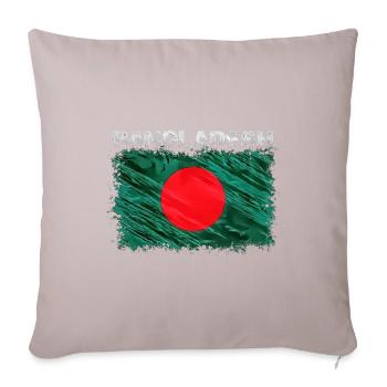 Bangladesh - Sofa pillowcase 17,3'' x 17,3'' (45 x 45 cm) - light taupe - Front