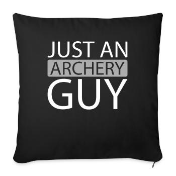 Archery Archery Archery Archer - Sofa pillowcase 17,3'' x 17,3'' (45 x 45 cm) - black - Front