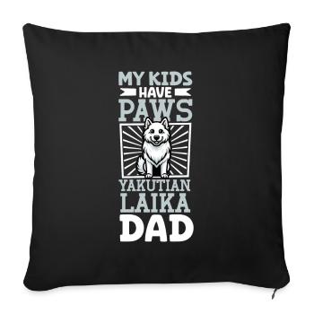 Yakutskaya Laika Papa - Sofakissenbezug 45 x 45 cm - Schwarz - Vorne
