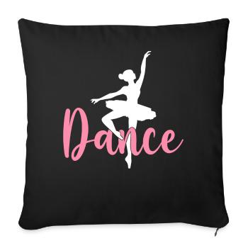 Ballet Dance Dancer Dance - Sofa pillowcase 17,3'' x 17,3'' (45 x 45 cm) - black - Front