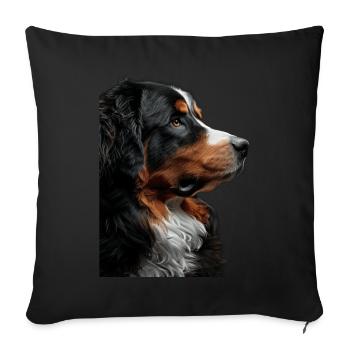 Bouvier bernois - Housse de coussin décorative 45 x 45 cm - noir - Devant