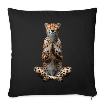 Gepard - Sofakissenbezug 45 x 45 cm - Schwarz - Vorne