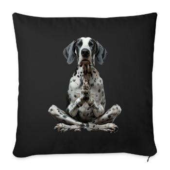 Great Dane - Sofa pillowcase 17,3'' x 17,3'' (45 x 45 cm) - black - Front
