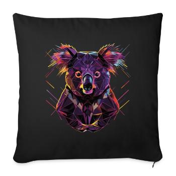 Koala - Sofa pillowcase 17,3'' x 17,3'' (45 x 45 cm) - black - Front