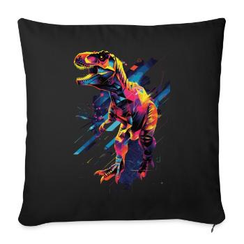 T-Rex - Sofakissenbezug 45 x 45 cm - Schwarz - Vorne